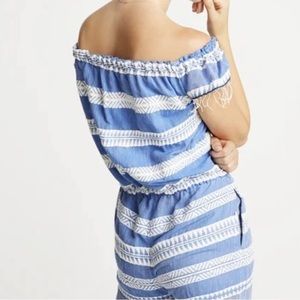 Chaser Strapless Smocked Short Romper